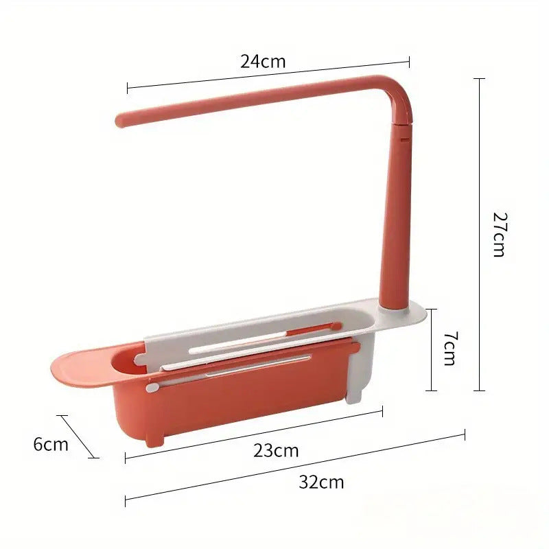 🔥 Limited-Time Offer! Adjustable Telescopic Sink Organizer – Drain, Dry & Declutter