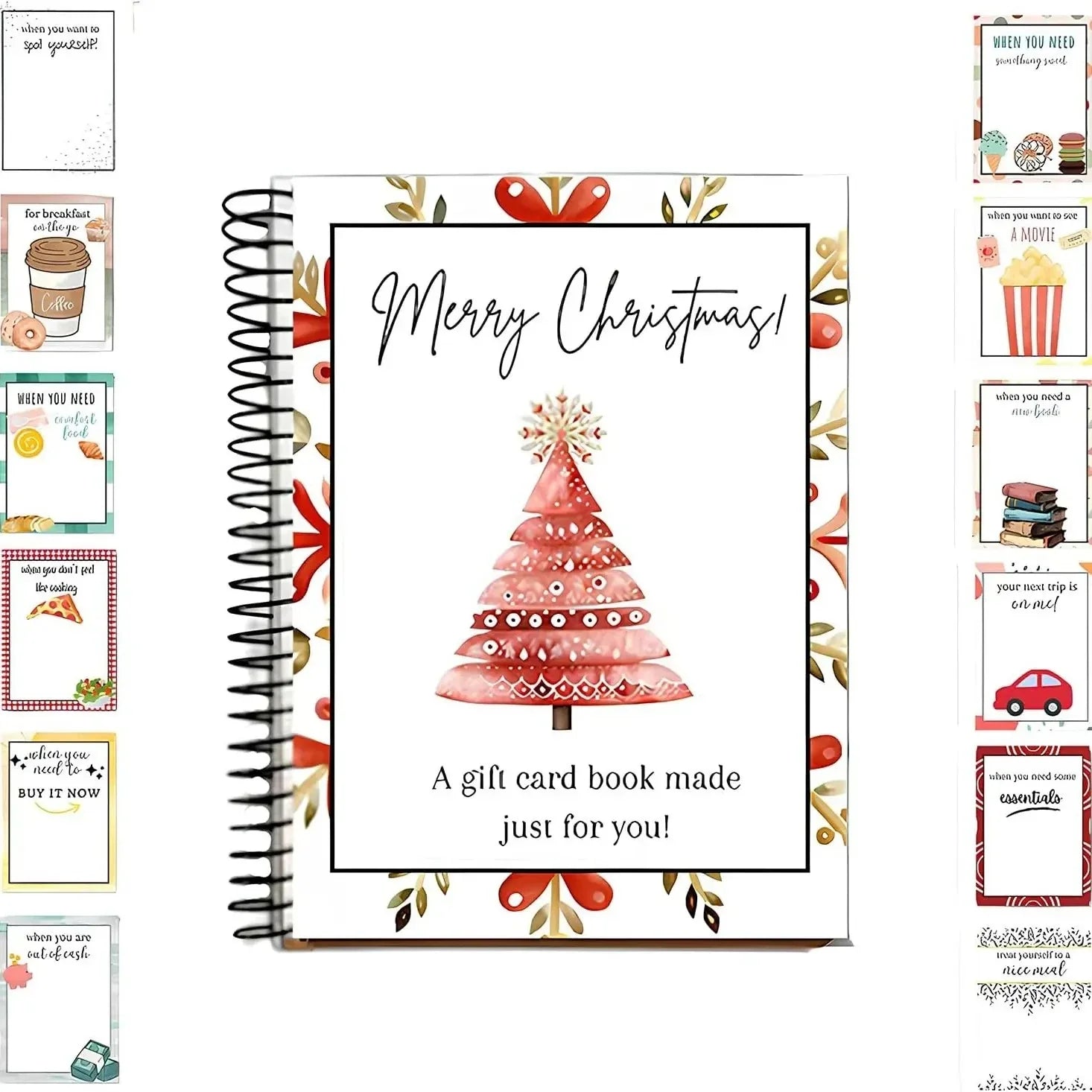 ⏰ Limited-Time Christmas Deal –Gift Card Book for Cards, Cash & Notes 🎄