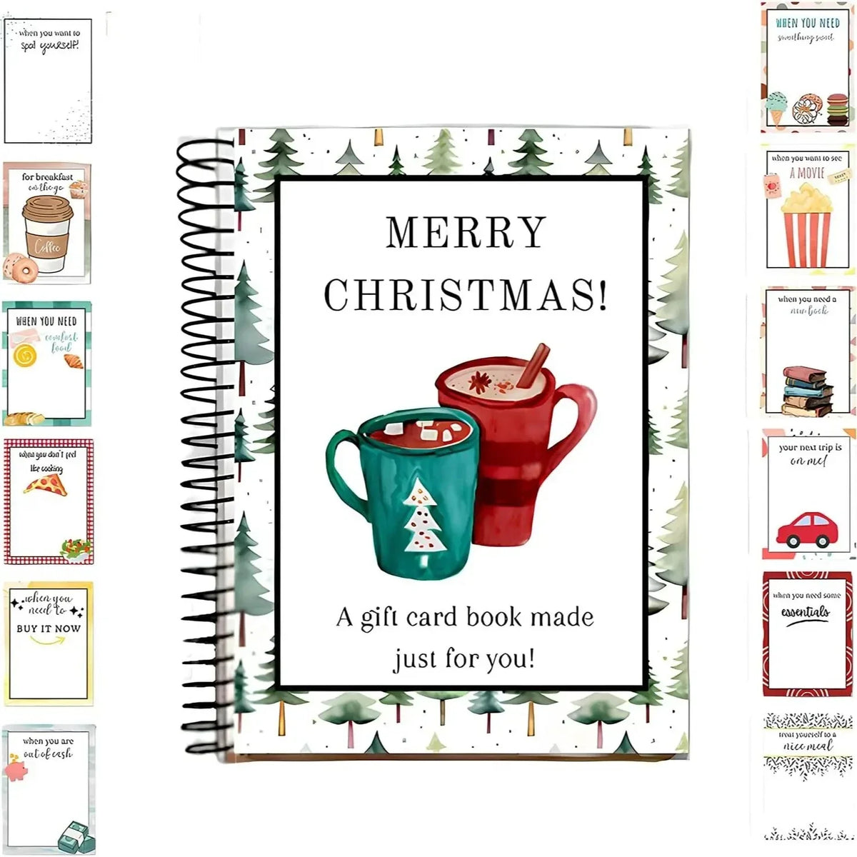 ⏰ Limited-Time Christmas Deal –Gift Card Book for Cards, Cash & Notes 🎄
