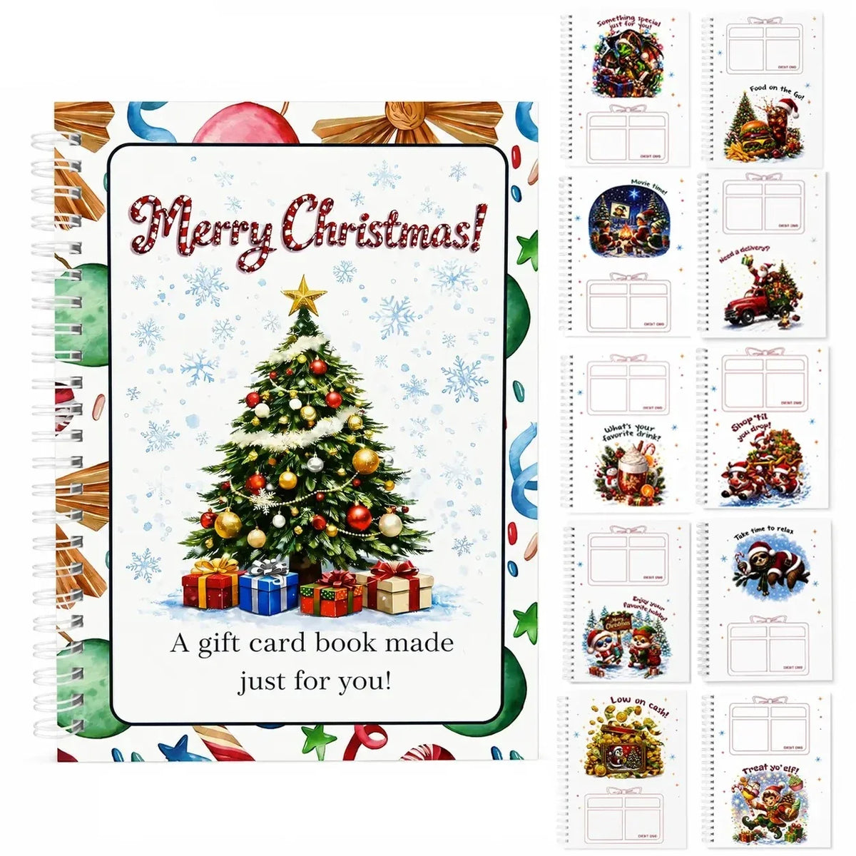 ⏰ Limited-Time Christmas Deal –Gift Card Book for Cards, Cash & Notes 🎄