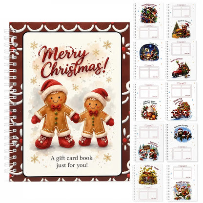 ⏰ Limited-Time Christmas Deal –Gift Card Book for Cards, Cash & Notes 🎄
