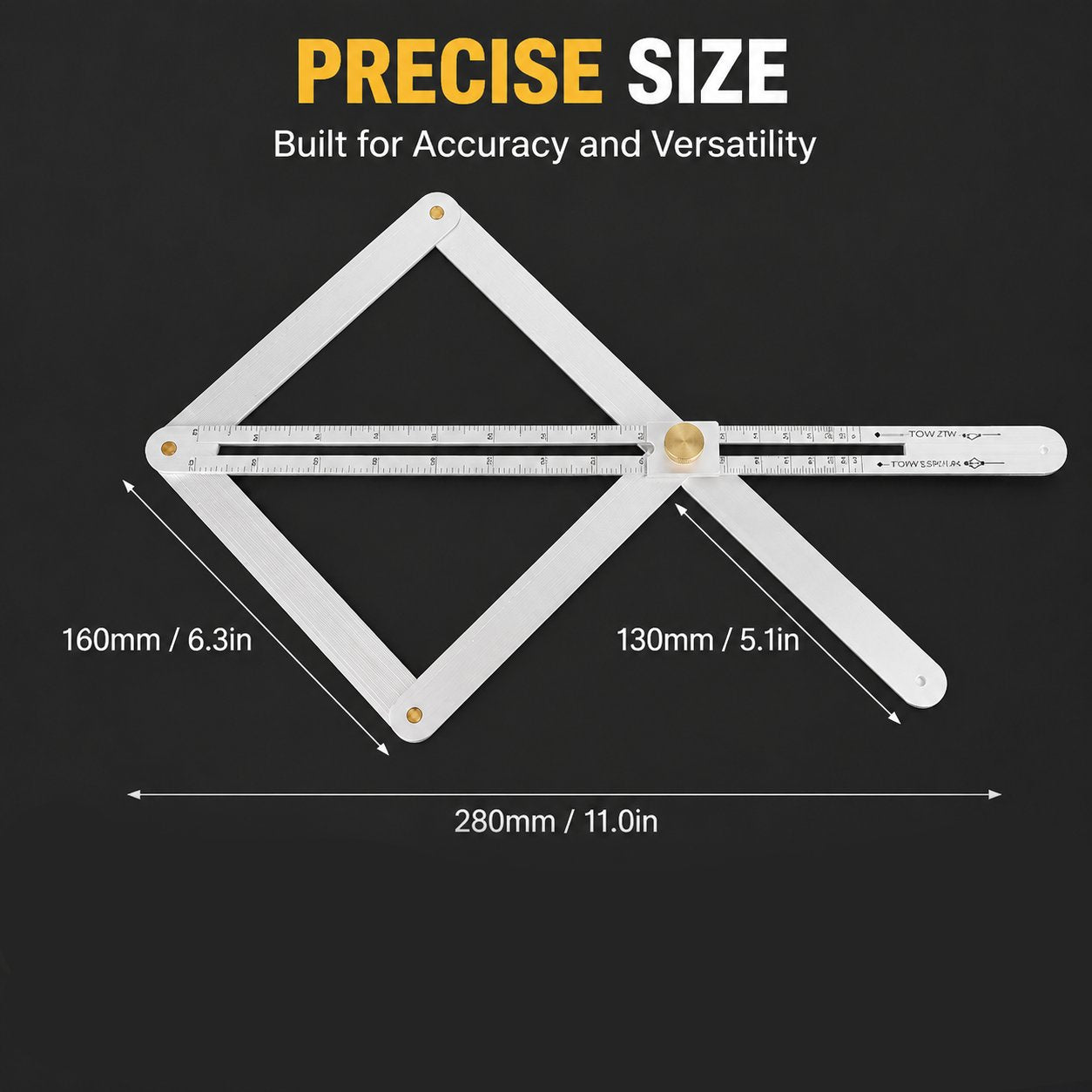 📐 Adjustable Multi-Angle Finder – Measure Once, Cut Right