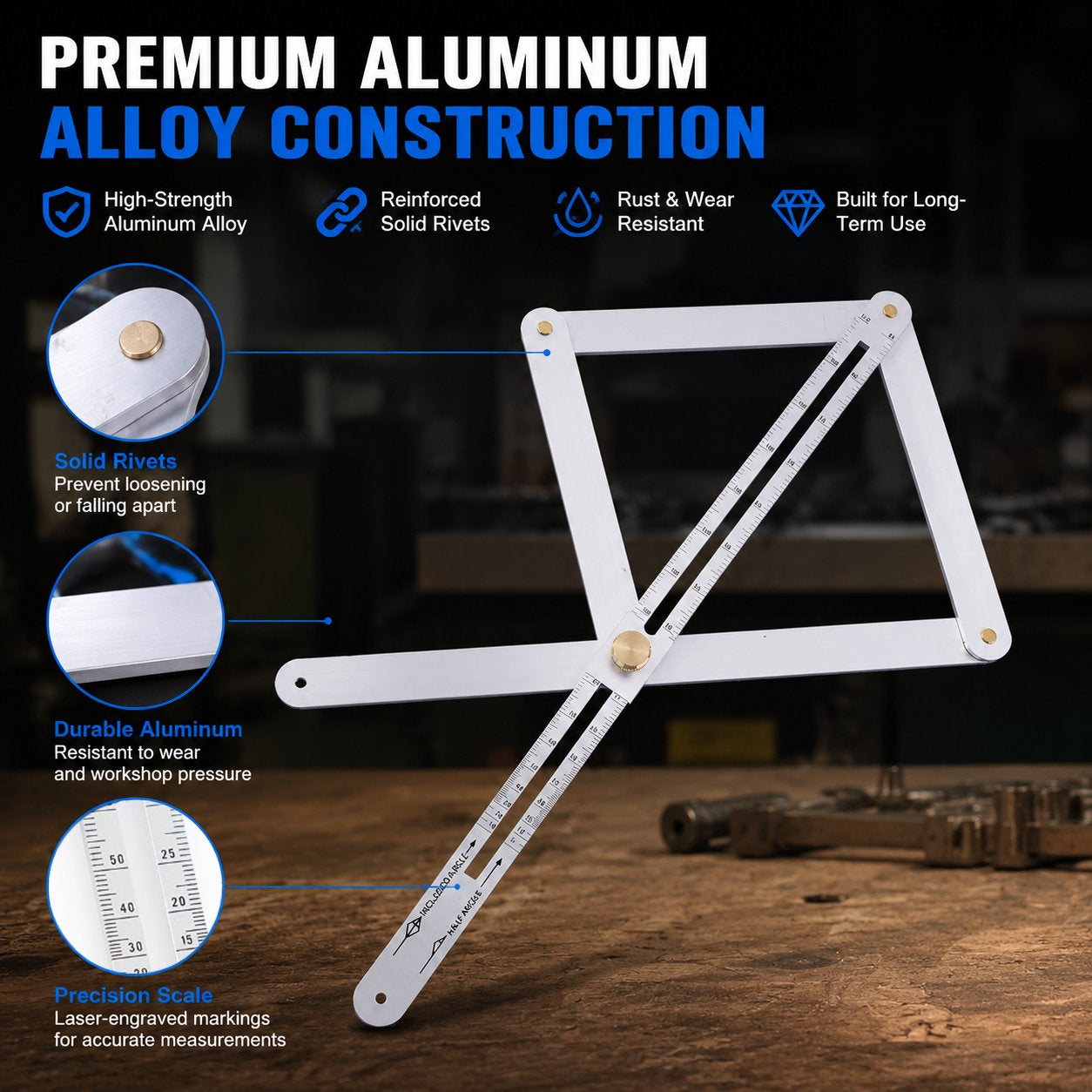 📐 Adjustable Multi-Angle Finder – Measure Once, Cut Right