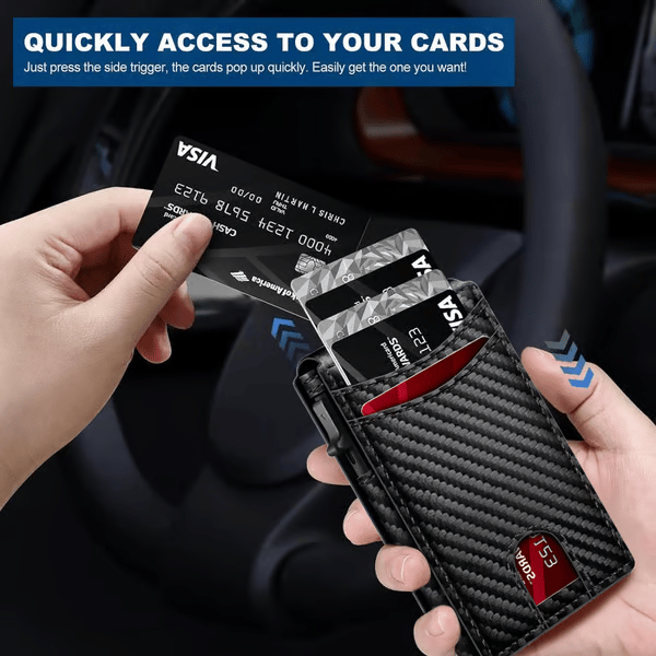 ⚡70K+ Sold – Men’s Pop-Up RFID Slim Wallet🔥