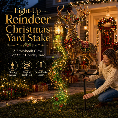 🔥 Limited-Time Offer! 49% OFF - Holiday Yard Special | Light-Up Reindeer Lantern
