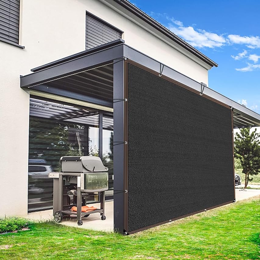 🔥Summer Hot Sale Promotion-49% OFF🌞-90% Blackout Cloth (Black) - 10 x 13ft UV-Resistant Shade Net with Reinforced Rivets