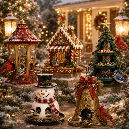 🎁 Christmas Bird Feeder Collection™ – Festive Hanging Garden Feeders for Wild Birds🎄