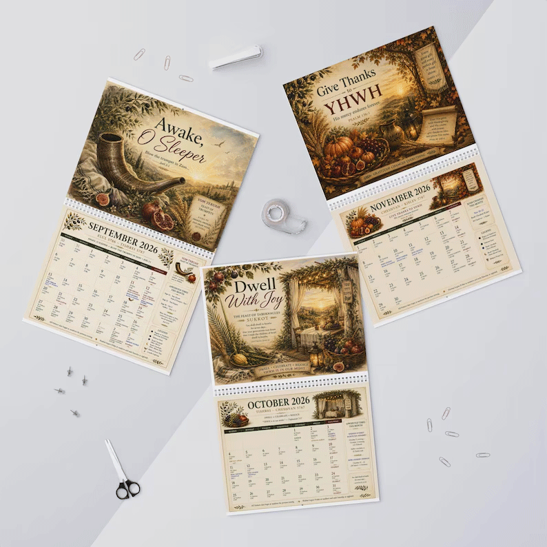 📖 43% OFF | Biblical Hebrew Calendar 5787 (2026–2027) – Appointed Times, Feast Days & Shabbat