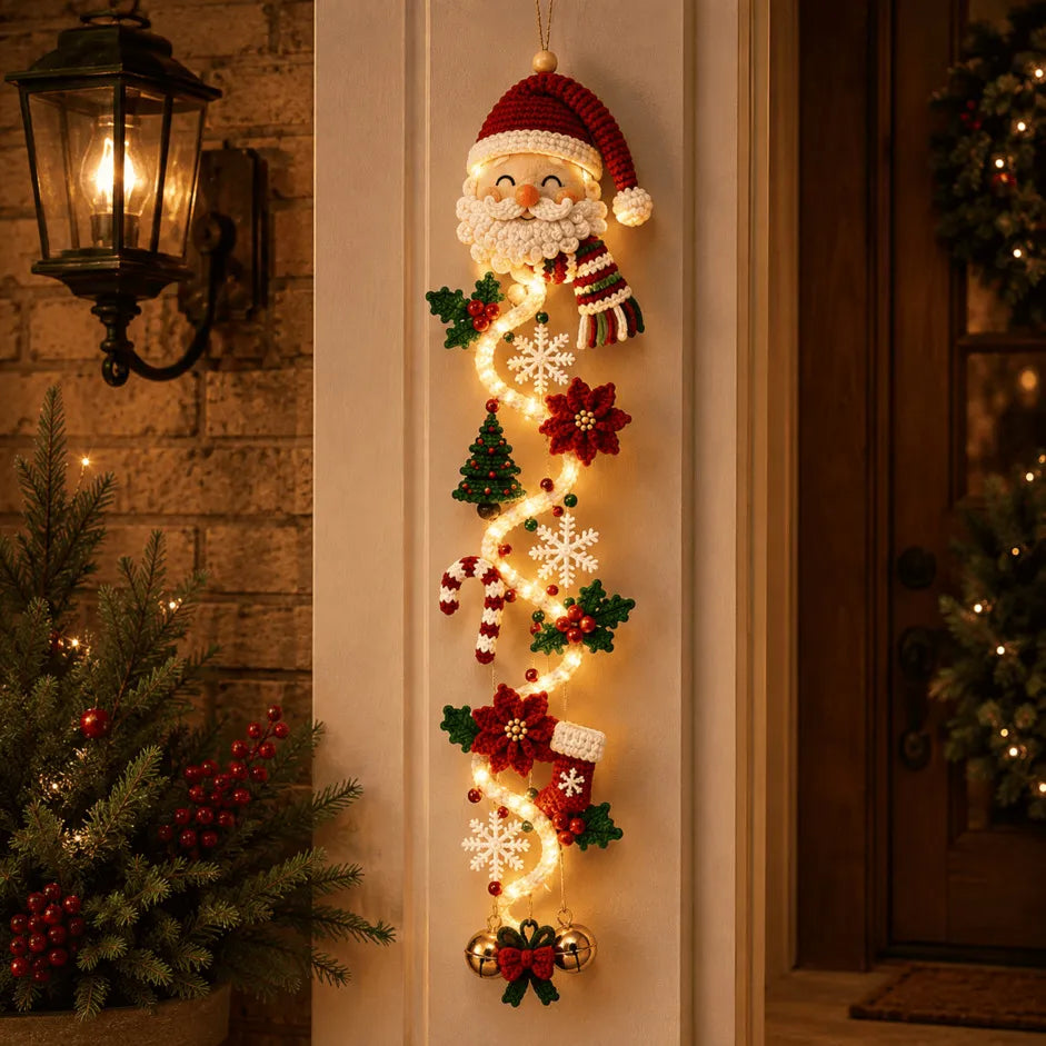 🎄 48% OFF – MerryCascade™ Light-Up Christmas Door Hanger | 6 Festive Designs ✨