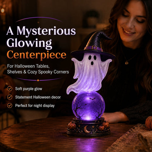 🔥 LIMITED TIME: 50% OFF! 👻Halloween Crystal Ball Lamp🔮 The Perfect Halloween Decoration🎃
