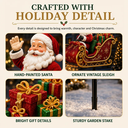 🎅 Holiday Special — Save 49% | Santa’s Magical Flying Sleigh Solar Cascade Light