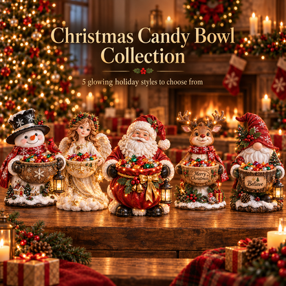 🔥 Limited-Time 49% OFF – Lighted Christmas Candy Bowl Collection – 5 Festive Holiday Designs