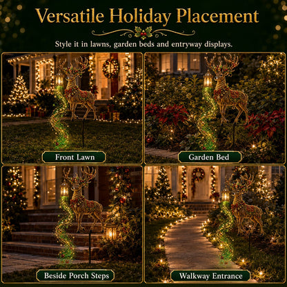 🔥 Limited-Time Offer! 49% OFF - Holiday Yard Special | Light-Up Reindeer Lantern