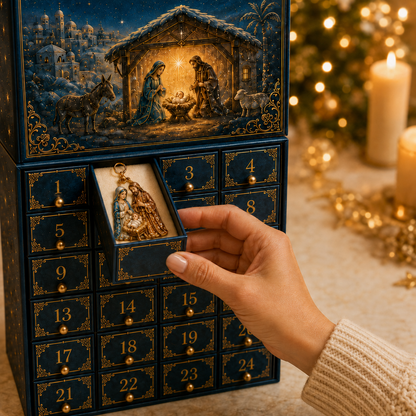 ✨⏰Limited Anniversary Edition 49% OFF｜2026 Advent Calendar: The Coming of Jesus, Religious Christmas Countdown Decor
