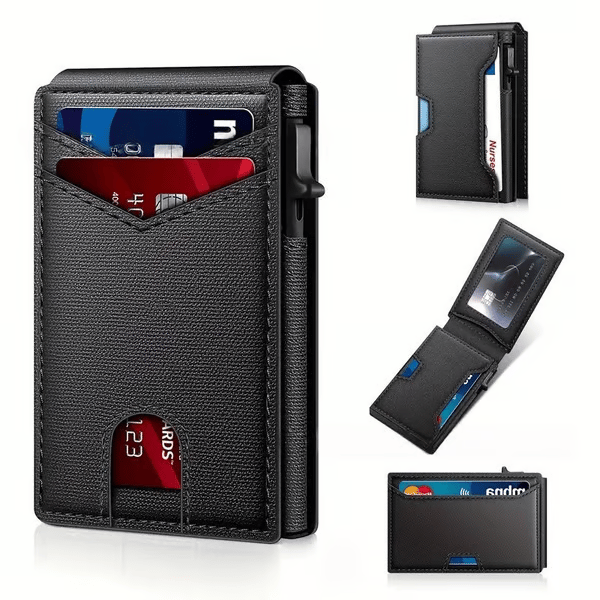 ⚡70K+ Sold – Men’s Pop-Up RFID Slim Wallet🔥