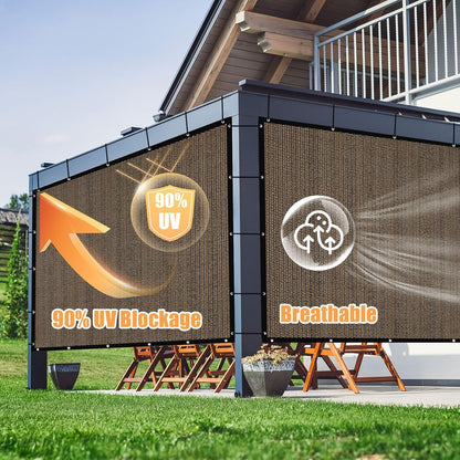 🔥Summer Hot Sale Promotion-49% OFF🌞-90% Blackout Cloth (Black) - 10 x 13ft UV-Resistant Shade Net with Reinforced Rivets