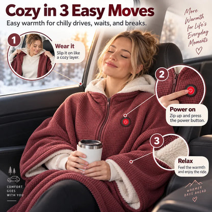 🧣Wearable Heated Blanket – Cozy Hands-Free Warmth☀️