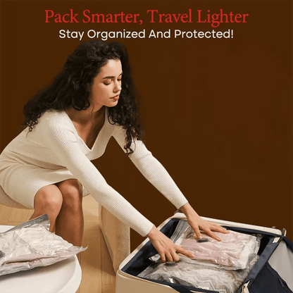 🔥 40% OFF Travel Packing Upgrade | Rechargeable Vacuum Pump + 6 Storage Bags