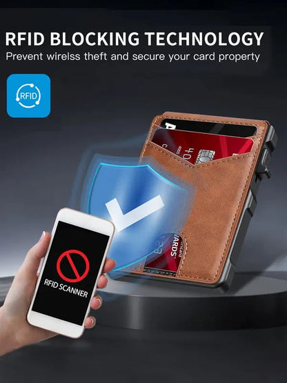 ⚡70K+ Sold – Men’s Pop-Up RFID Slim Wallet🔥