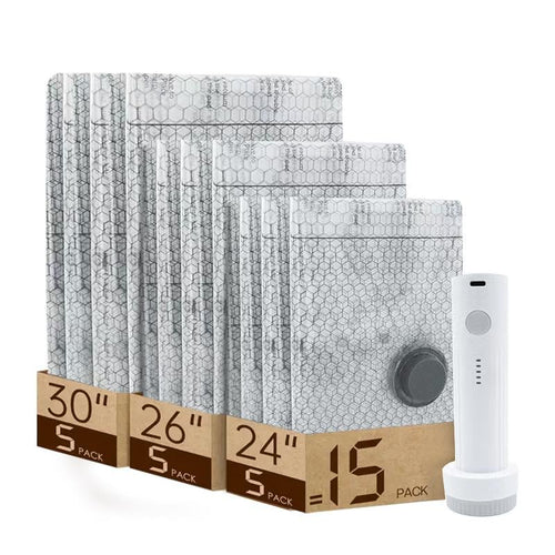 🔥 40% OFF Travel Packing Upgrade | Rechargeable Vacuum Pump + 6 Storage Bags