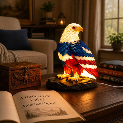 🔥Limited time 55% 🇺🇸 Patriotic Eagle LED Table Lamp 🦅 Proud American Home Decor – Buy 2 & Get Free Shipping