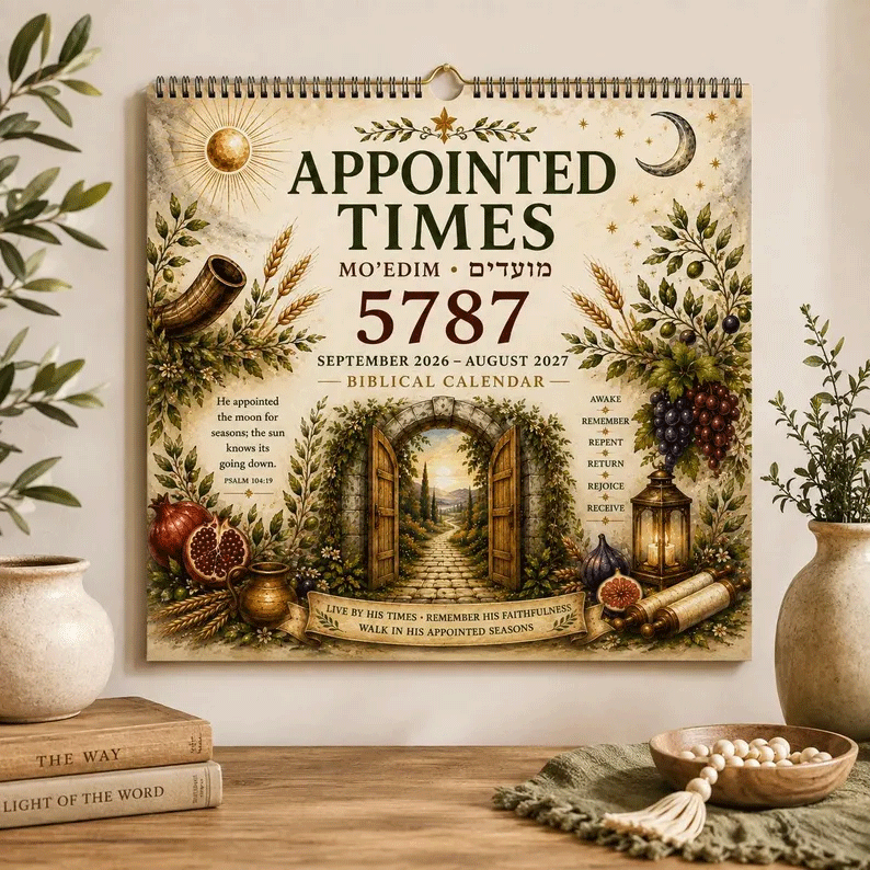 📖 43% OFF | Biblical Hebrew Calendar 5787 (2026–2027) – Appointed Times, Feast Days & Shabbat