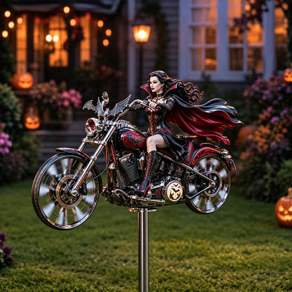 TODAY'S SPECIAL OFFER-50% OFF🔥 HALLOWEEN MOTORCYCLE-THEMED GARDEN WINDMILL