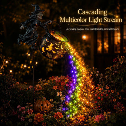 🔥Limited time 55% OFF🎃 Halloween Witch Cauldron Garden Light – Magical Outdoor Yard Decor 🧙‍♀️