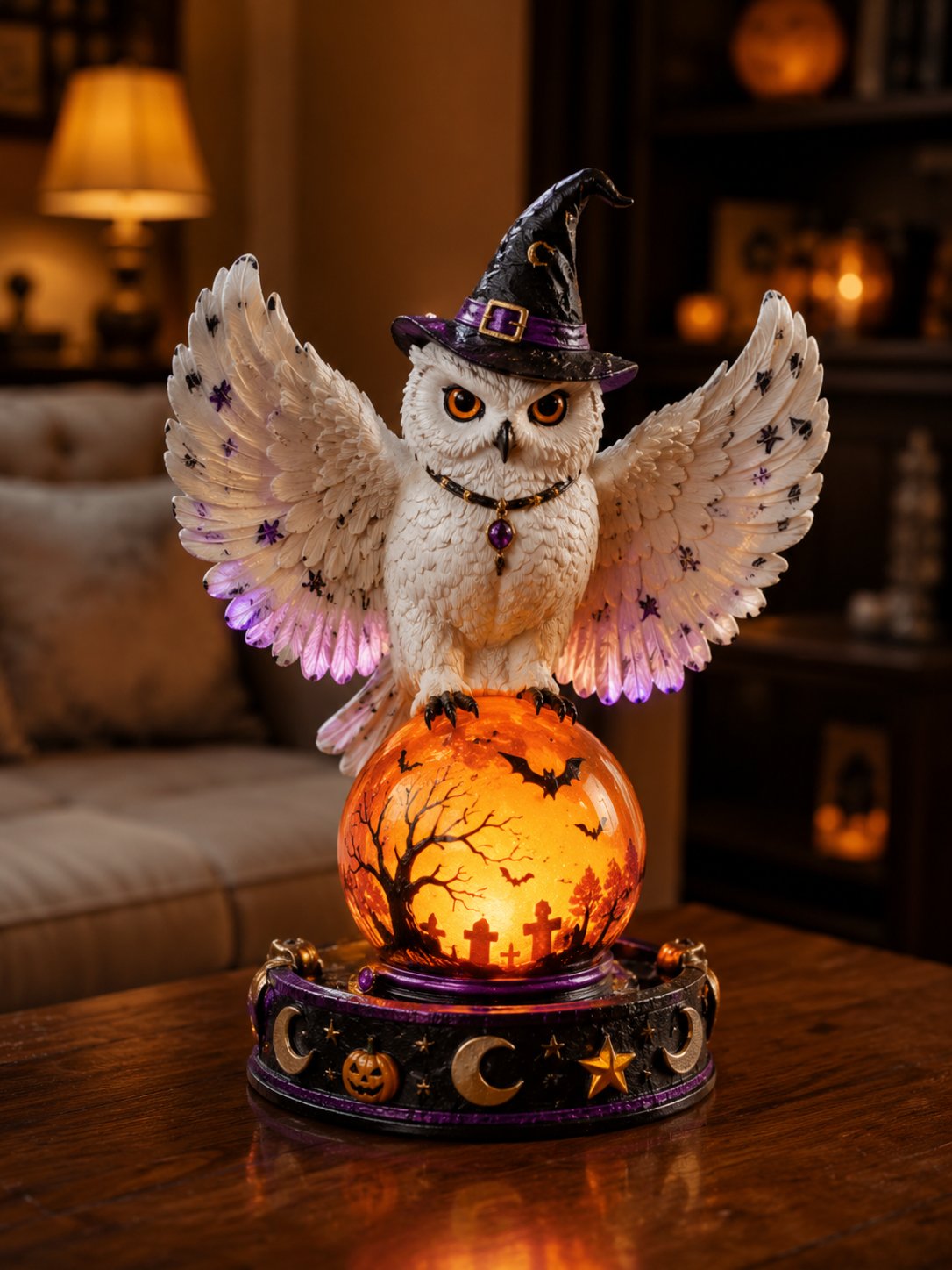 🔥 LIMITED TIME: 50% OFF! 👻Halloween Crystal Ball Lamp🔮 The Perfect Halloween Decoration🎃