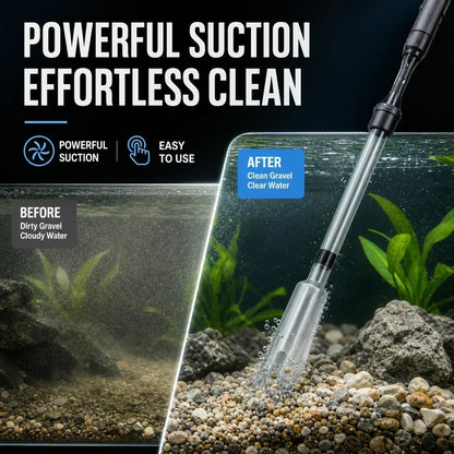 🐠 50% OFF | Electric Aquarium Gravel Cleaner – Easy Debris Removal & Water Change Helper