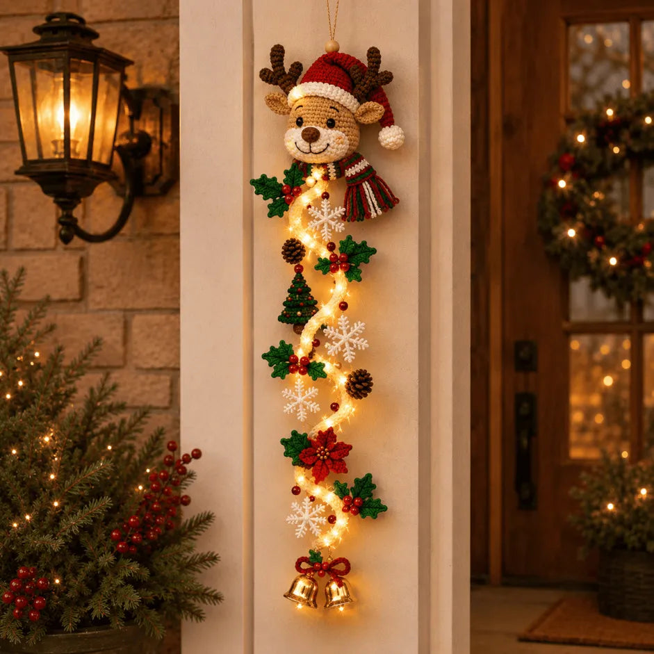 🎄 48% OFF – MerryCascade™ Light-Up Christmas Door Hanger | 6 Festive Designs ✨
