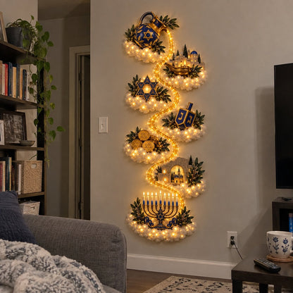 🕎 49% OFF | Glowing Hanukkah Wall Decor – 4 Festival of Lights Designs