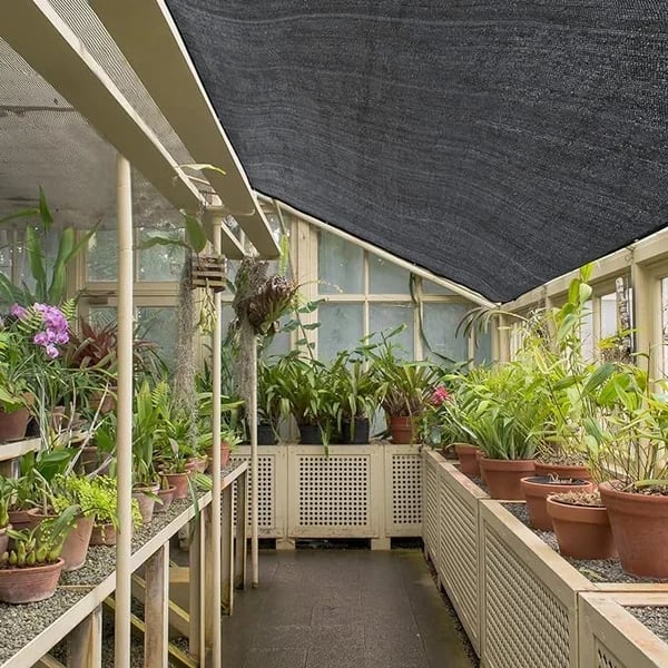 🔥Summer Hot Sale Promotion-49% OFF🌞-90% Blackout Cloth (Black) - 10 x 13ft UV-Resistant Shade Net with Reinforced Rivets