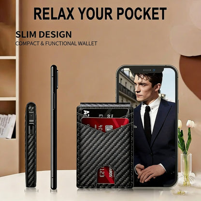 ⚡70K+ Sold – Men’s Pop-Up RFID Slim Wallet🔥