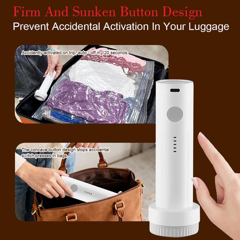 🔥 40% OFF Travel Packing Upgrade | Rechargeable Vacuum Pump + 6 Storage Bags