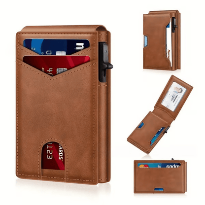 ⚡70K+ Sold – Men’s Pop-Up RFID Slim Wallet🔥