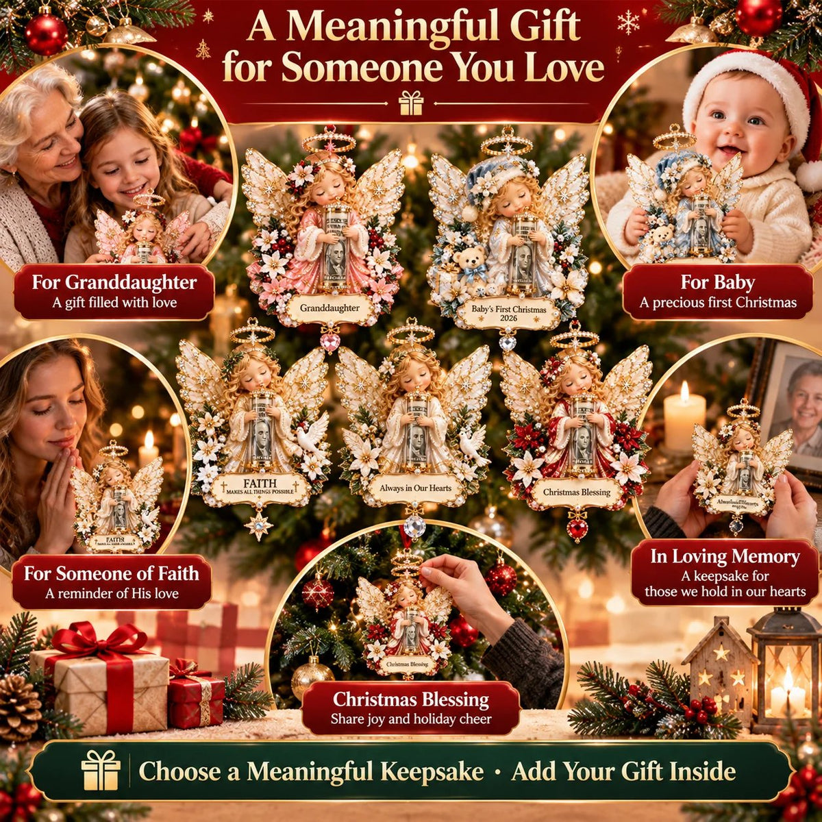 👼💵 Make Cash Gifts Feel More Magical | Christmas Angel Ornament – Save 50%