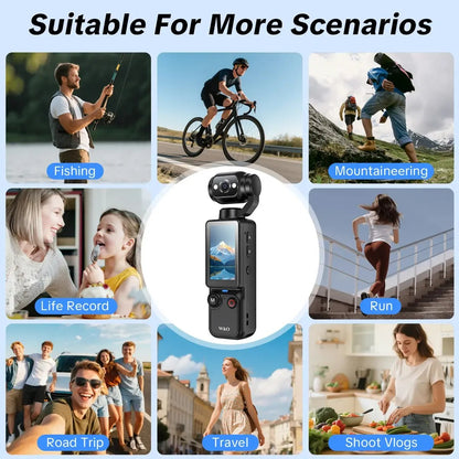 🔥 Limited-Time Offer! Upgraded Vlogging Camera – 180° Rotating Lens, Full-Body Video Recorder for Travel, Daily Life & Content Creation