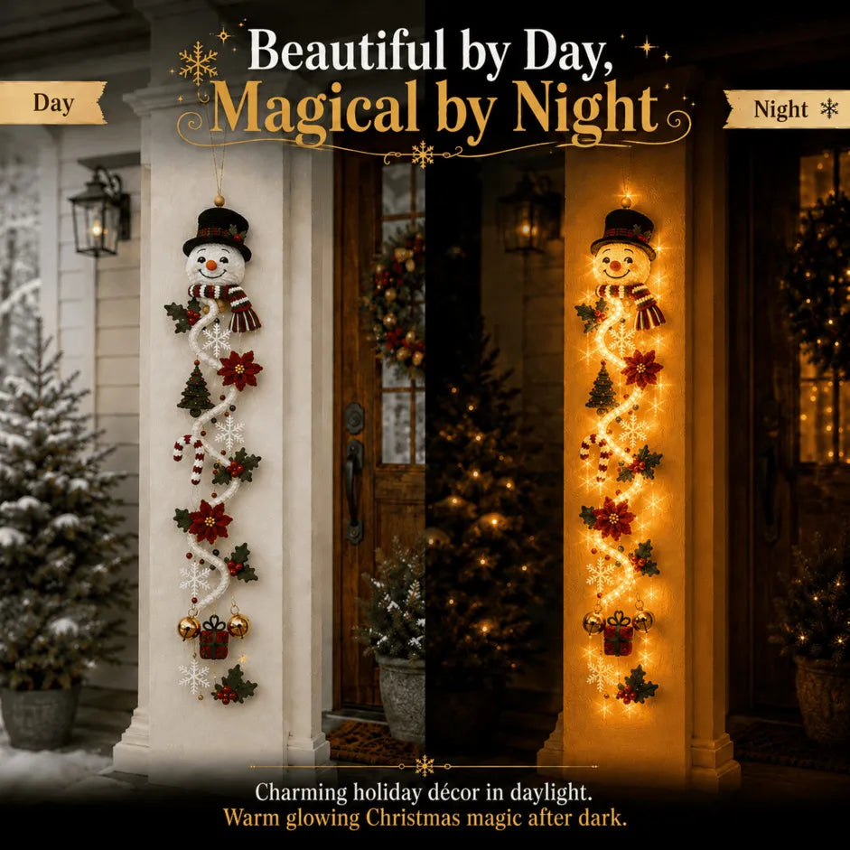 🎄 48% OFF – MerryCascade™ Light-Up Christmas Door Hanger | 6 Festive Designs ✨