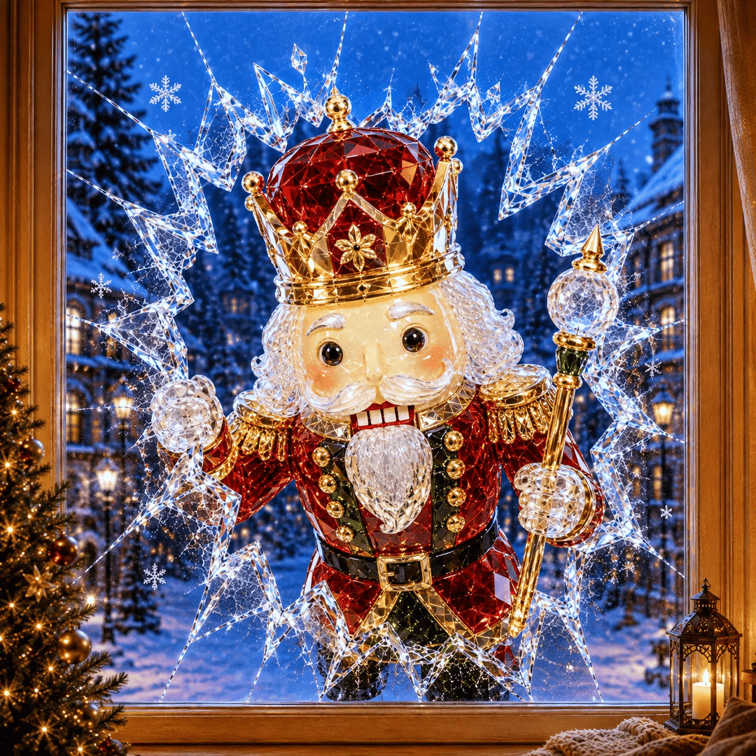 🎄Crystal Christmas Break-In Window Decal