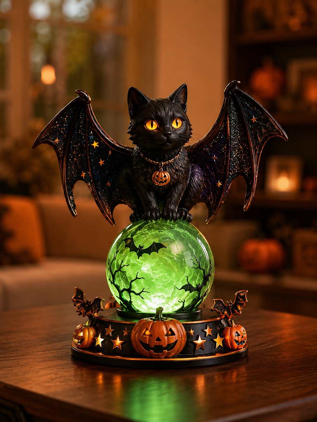 🔥 LIMITED TIME: 50% OFF! 👻Halloween Crystal Ball Lamp🔮 The Perfect Halloween Decoration🎃