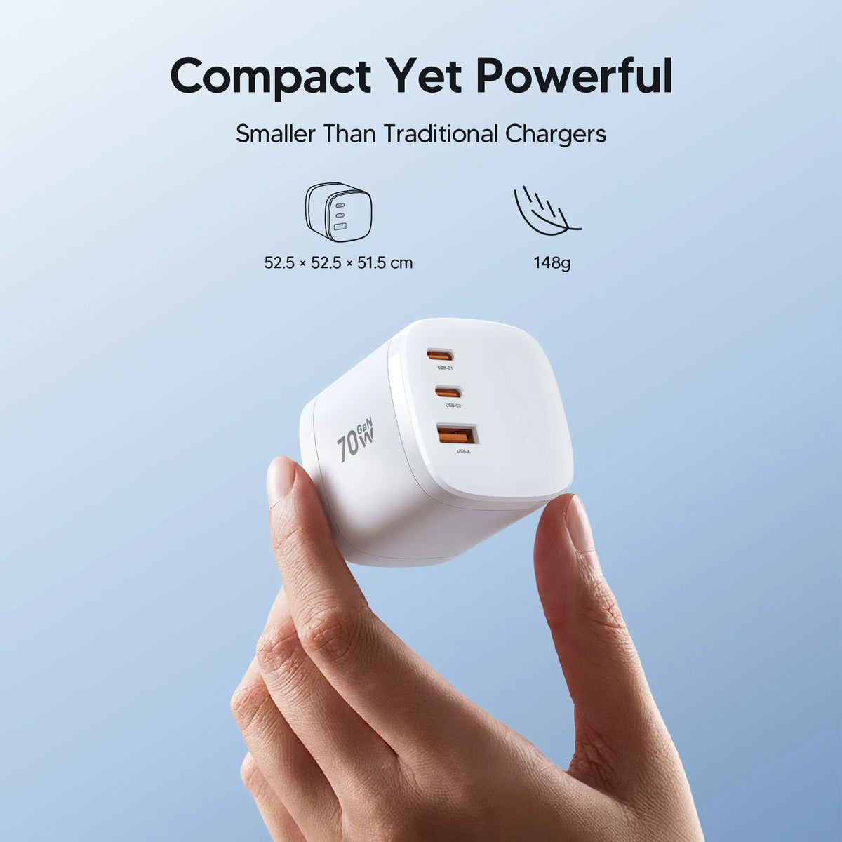 🔥 Limited-Time Offer! 49% OFF - 360° Rotating 4-in-1 Universal Travel Charger | 70W GaN
