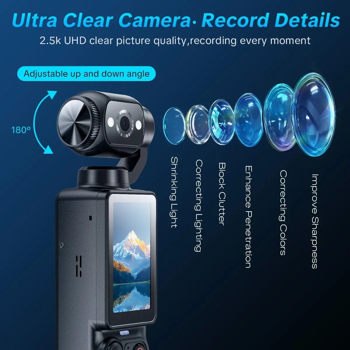 🔥 Limited-Time Offer! Upgraded Vlogging Camera – 180° Rotating Lens, Full-Body Video Recorder for Travel, Daily Life & Content Creation