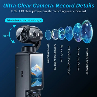 🔥 Limited-Time Offer! Upgraded Vlogging Camera – 180° Rotating Lens, Full-Body Video Recorder for Travel, Daily Life & Content Creation