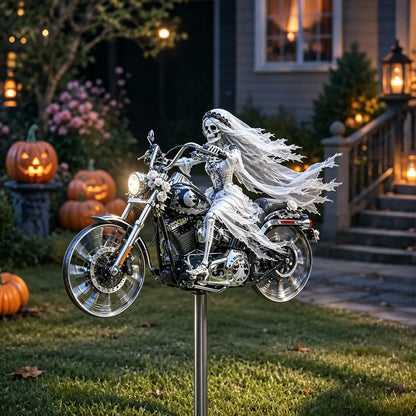 TODAY'S SPECIAL OFFER-50% OFF🔥 HALLOWEEN MOTORCYCLE-THEMED GARDEN WINDMILL