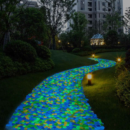💥The dazzling beauty of the garden at night💥 🌈Colorful glow-in-the-dark garden stones