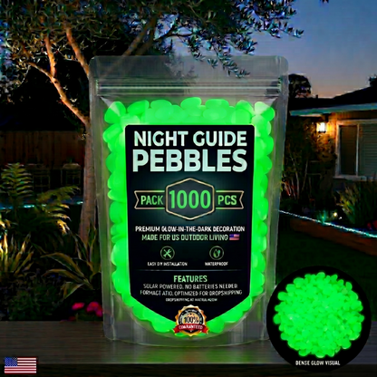 💥The dazzling beauty of the garden at night💥 🌈Colorful glow-in-the-dark garden stones