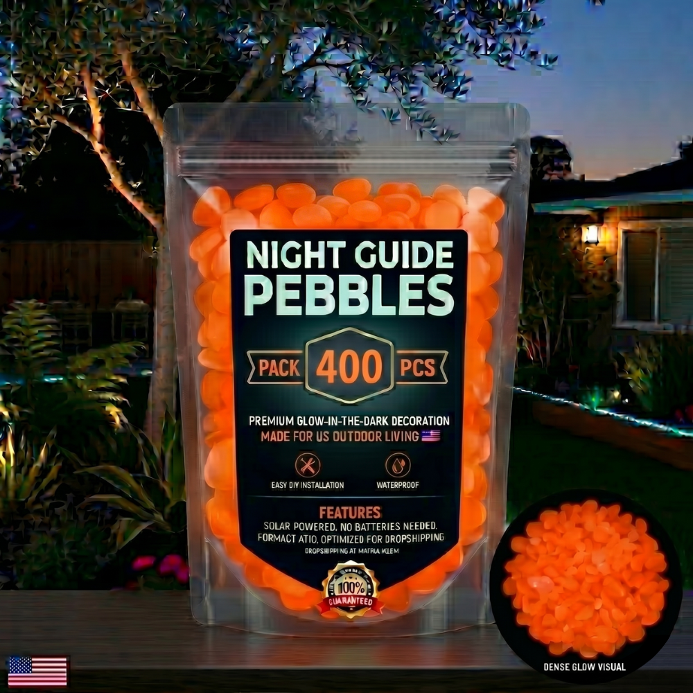 💥The dazzling beauty of the garden at night💥 🌈Colorful glow-in-the-dark garden stones
