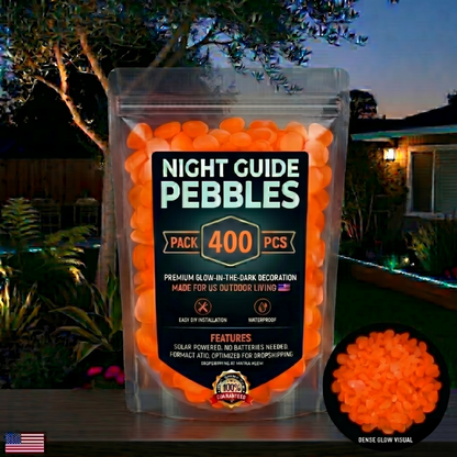 💥The dazzling beauty of the garden at night💥 🌈Colorful glow-in-the-dark garden stones