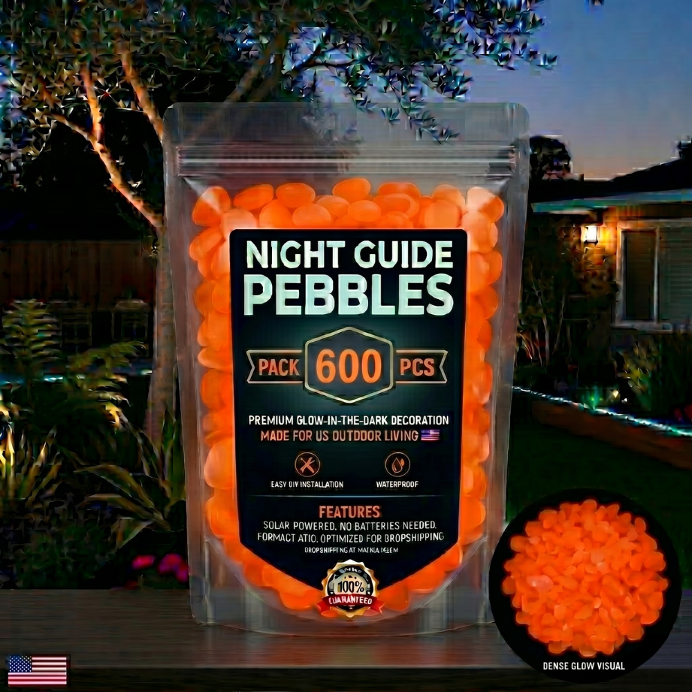 💥The dazzling beauty of the garden at night💥 🌈Colorful glow-in-the-dark garden stones